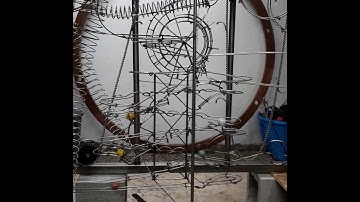 Glass Marble Cascade - Rolling Ball Sculpture