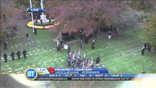A look at the sunrise ceremony at Prospect Cemetery