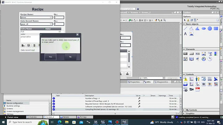 Create Recipes In TIA Portal WinCC