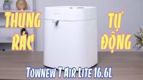 Thùng Rác Tự Động Siêu Lớn Townew T Air Lite 16.6L - Không còn dơ tay khi mang rác đi đổ