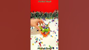 Satisfying Reverse Colorful Pearl Beads Relaxing ASMR ☃️❄️💦 #reverse #asmr #satisfying