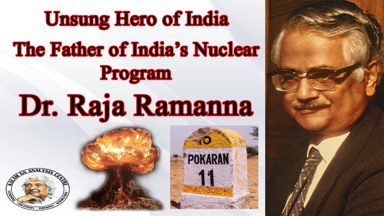 India Raman Rana Raja Ramanna || The father of India's Nuclear Program || Unsung Hero of ...