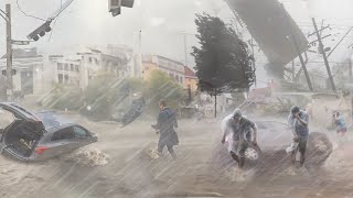 2 minutes ago in Italy! People were shocked by the wind, storm and hail in Turin