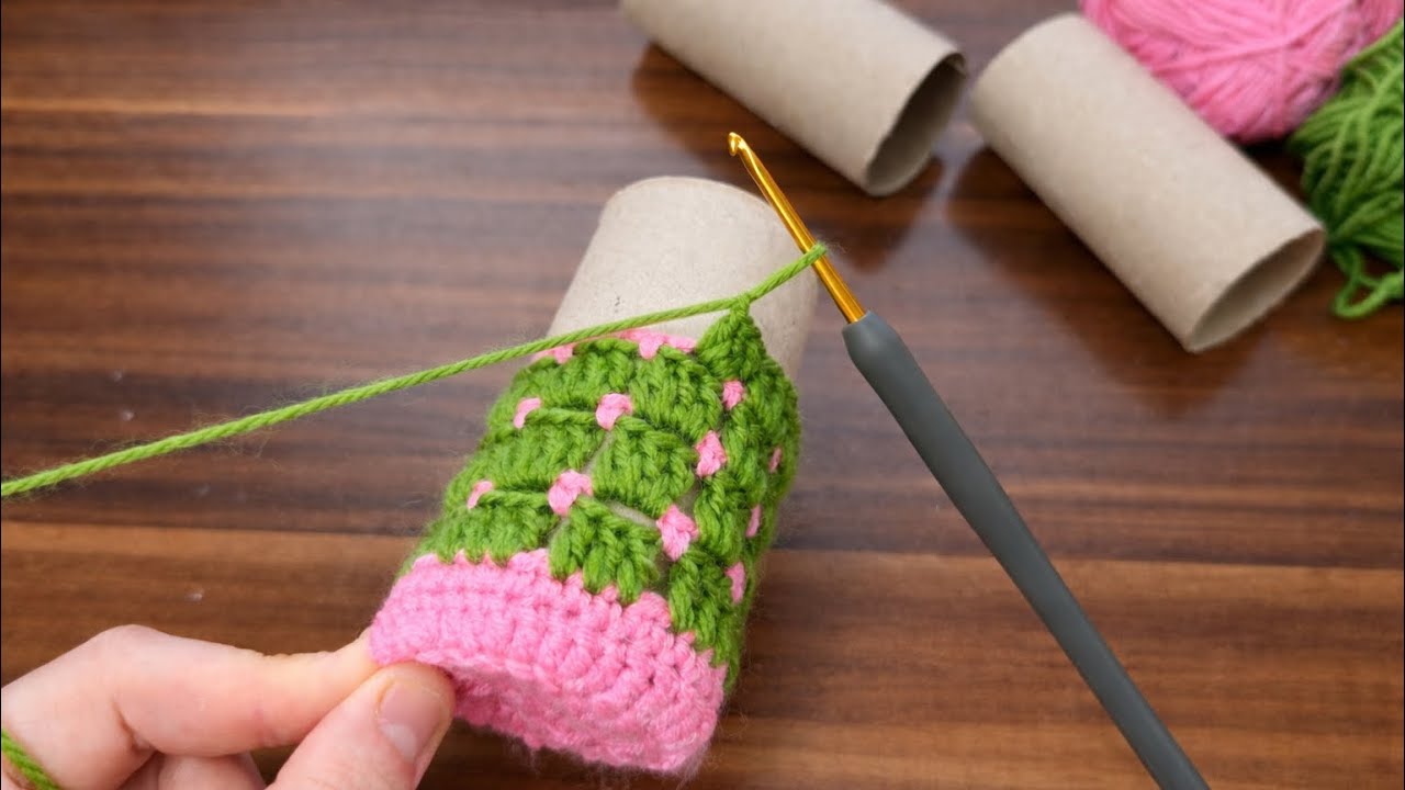 Wow INCREDIBLE IDEA !😍Look what I did with the TOILET PAPER ROLL I found in the trash! TREND CROCHET