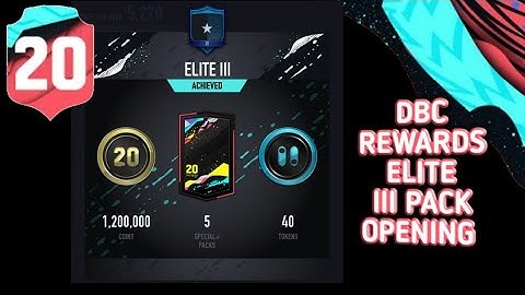DBC *ELITE III* Rewards Pack Opening | PACYBITS FUT 20