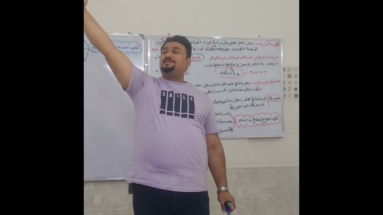 الفصل الأول/ الثرموداينمك / الانثالبي / تحديد التفاعل باعث او ماص للحراره مع رسم مخطط الطاقه