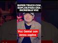 voz Genial con soplos mira el video #hablar #cantante #locutor #voz
