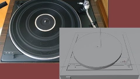 Vinyl RecordPlayer ONKYO Y-200 using Blender || Modeling Pt2