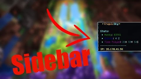 PERSONAL STATS SCOREBOARD SIDEBAR | Minecraft Bedrock | PS,Win10,PE,XBOX | 1.18+
