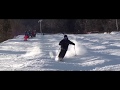 白馬さのさかフリースタイルスキースクール　デモ動画　レッスンテーマ　コブの中でのズラし運動と板の動きの意識