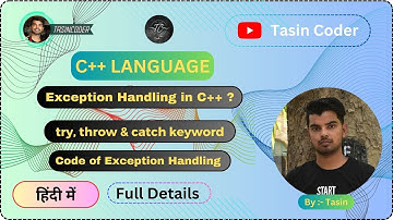 Exception Handling in C++ ? | try, throw & catch keyword | Code of Exception Handling | #tasincoder