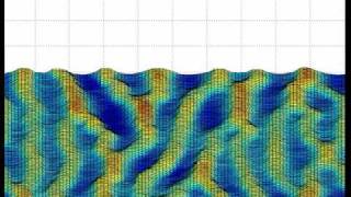 sand ripple dynamics caused by waves