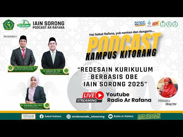 PODCAST KAMPUS KITORANG : Redesain Kurikulum Berbasis OBE IAIN Sorong 2025