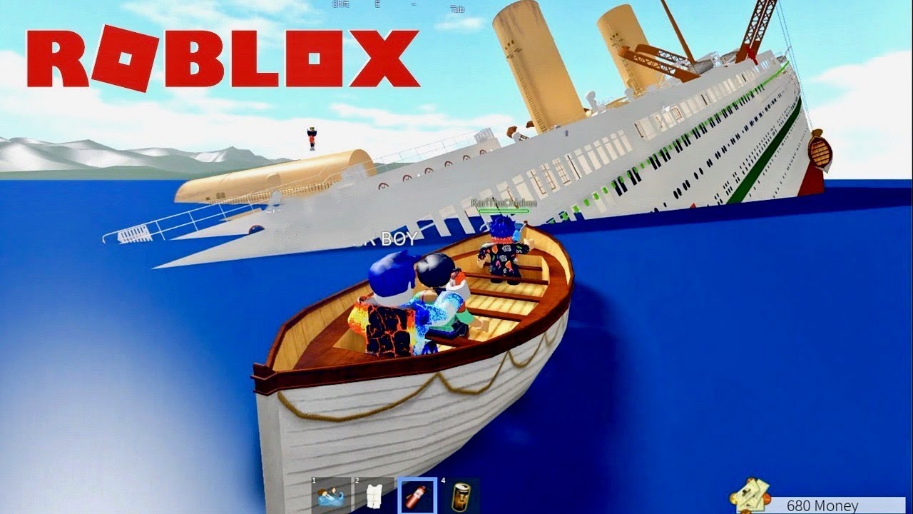 To The Lifeboats Survive The Sinking Ship In Roblox Youtube - roblox titanic how to lower the lifeboats