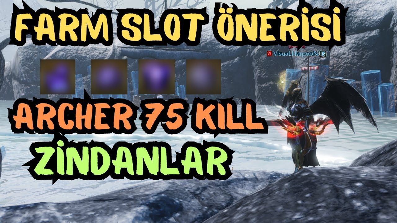 FARM SLOT ÖNERİSİ /DEATVALLEY  ARCHER 75 KILL / ZİNDANLAR ( RİSE ONLİNE )