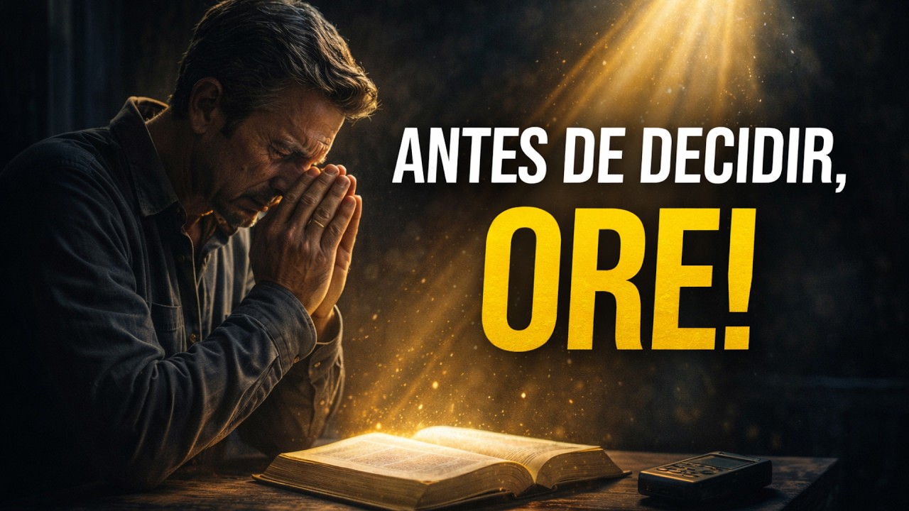 NÃO TOME NENHUMA DECISÃO HOJE Antes de Ouvir Esta ORAÇÃO | Entregue Seu Dia a Deus