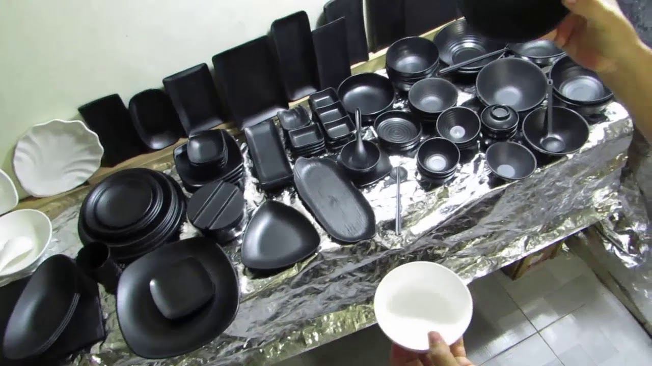 tô chén bát đĩa melamine Hàn Quốc Nhật bản - youtube