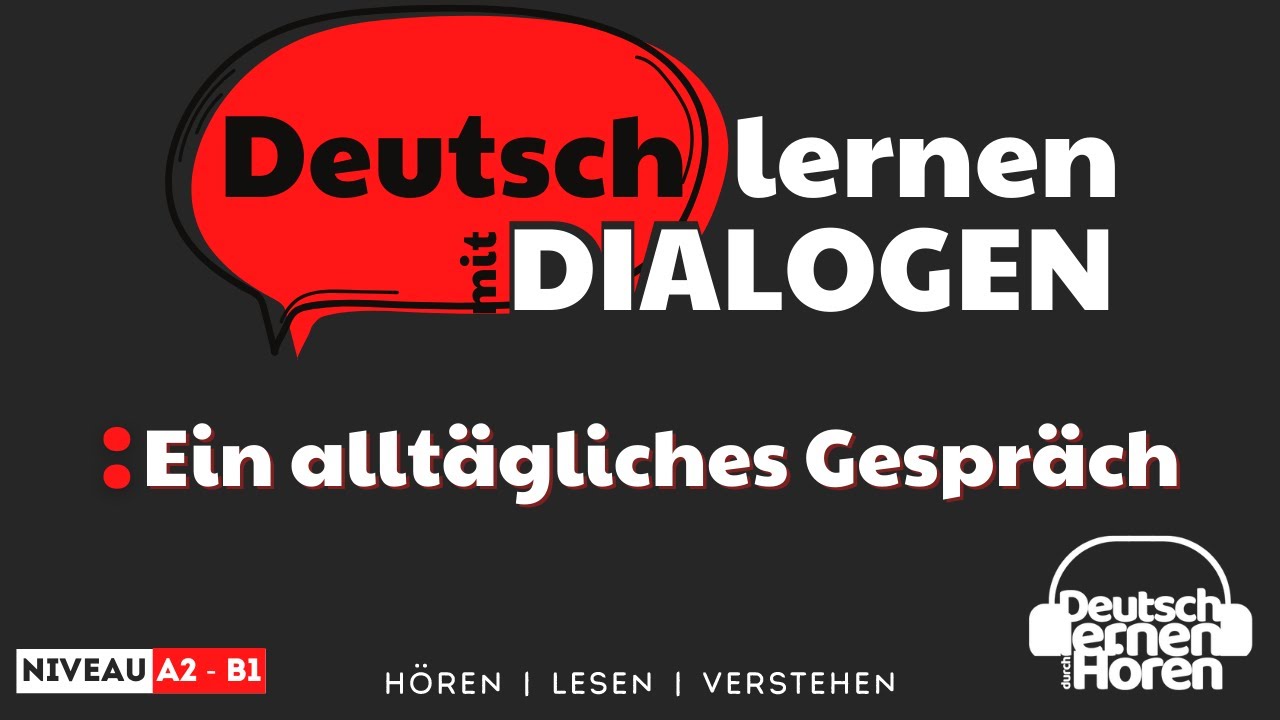 #165 Ein alltägliches Gespräch vor dem Haus |Deutsch lernen mit Dialogen| Deutsch lernen durch Hören