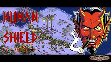 Infantry defense! - 1v5 BRUTAL AI ( Command & Conquer - Yuri