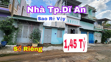 Bán Nhà Dĩ An (1549) Nhà 1,45 Tỷ Sổ Hồng Riêng phường Dĩ An, Hoàng Hải BĐS