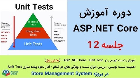 آموزش  ASP .NET Core - Unit Test - آموزش تست نویسی - جلسه 12  - بخش اول