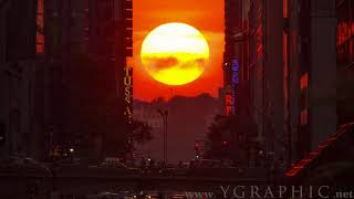 [4K TIMELAPSE] Manhattanhenge 2013