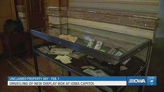 Iowa State Treasurer unveils new display ahead of Unclaimed Property Day