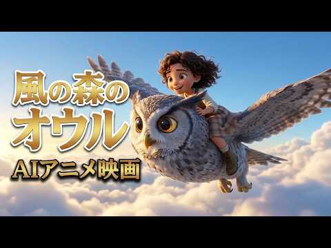 【AIアニメ映画】風の森のオウル｜少女とフクロウのファンタジー短編