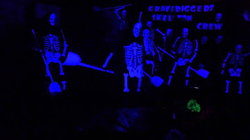 Skeleton halloween dance.