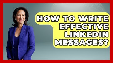 How To Write Effective LinkedIn Messages? - Job Success Network
