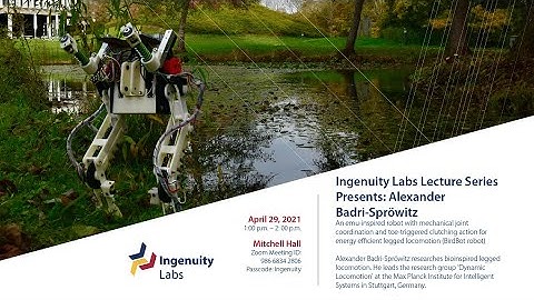 Dr. Alexander Badri-Spröwitz, Max Planck Institute for Intelligent Systems - BirdBot