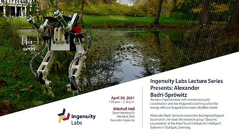 Dr. Alexander Badri-Spröwitz, Max Planck Institute for Intelligent Systems - BirdBot