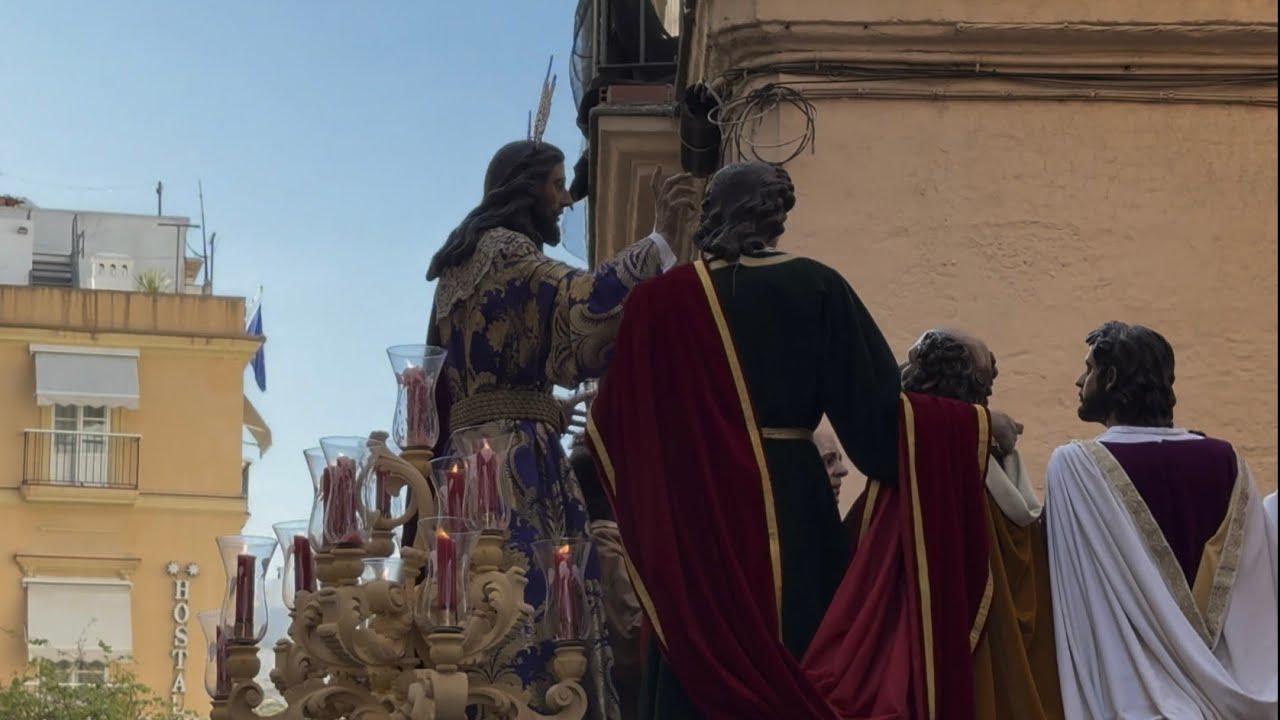 Sagrada Cena Cádiz | C/ Plocia | 🎼 Suena Cádiz | AM Polillas | Semana Santa 2025