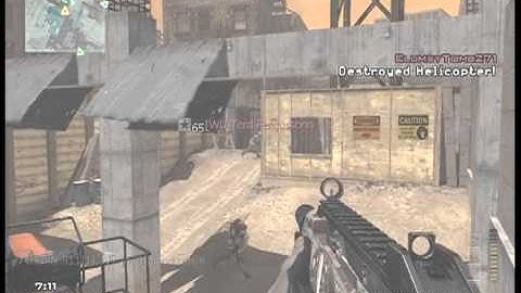 mw3 gameplay-team deathmatch on hardhat, 21-2 g36c