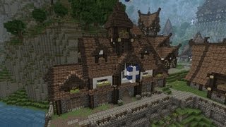 Minecraft - Gundahar Tutorials - Medieval Townhall Part 1