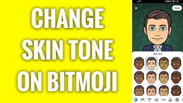 How To Change Skin Tone On Bitmoji