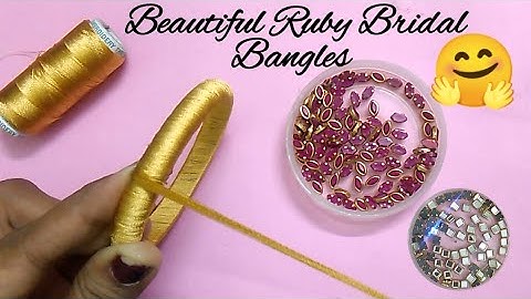 Thread Bangle Making New Model | Latest thread bangles | Jewellery making at home