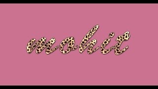 Animal print text effect