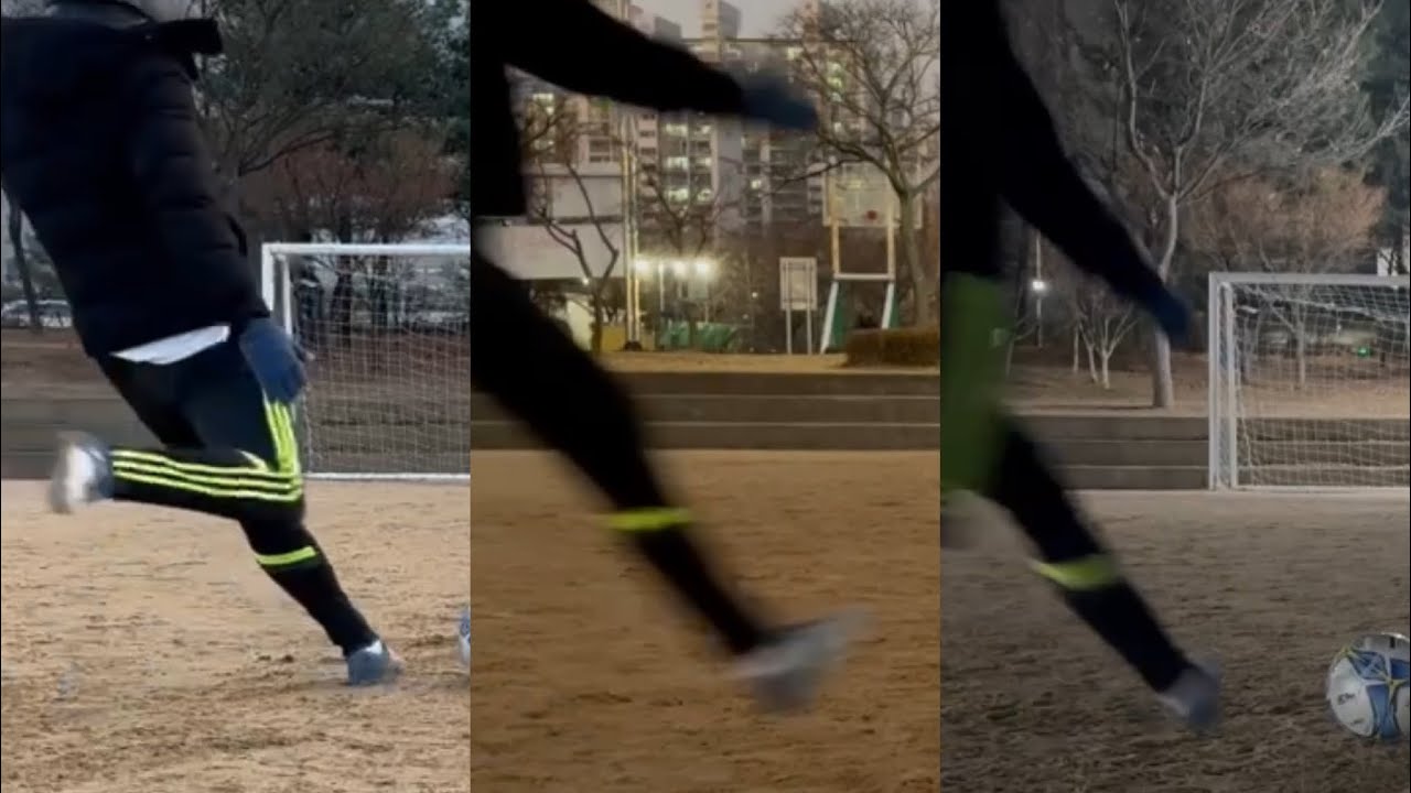 Free Kick Practice ASMR  프리킥 연습 ASMR ⚽️🏅🍃( 인스타그램 아이디 Instagram username ilhwan.s )