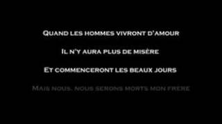 Quand les hommes vivront d'amour par Raymond Levesque chords