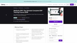 NetSuite Ultimate ERP Course