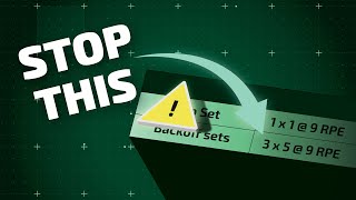 STOP Performing Your Volume Work Like This For Strength