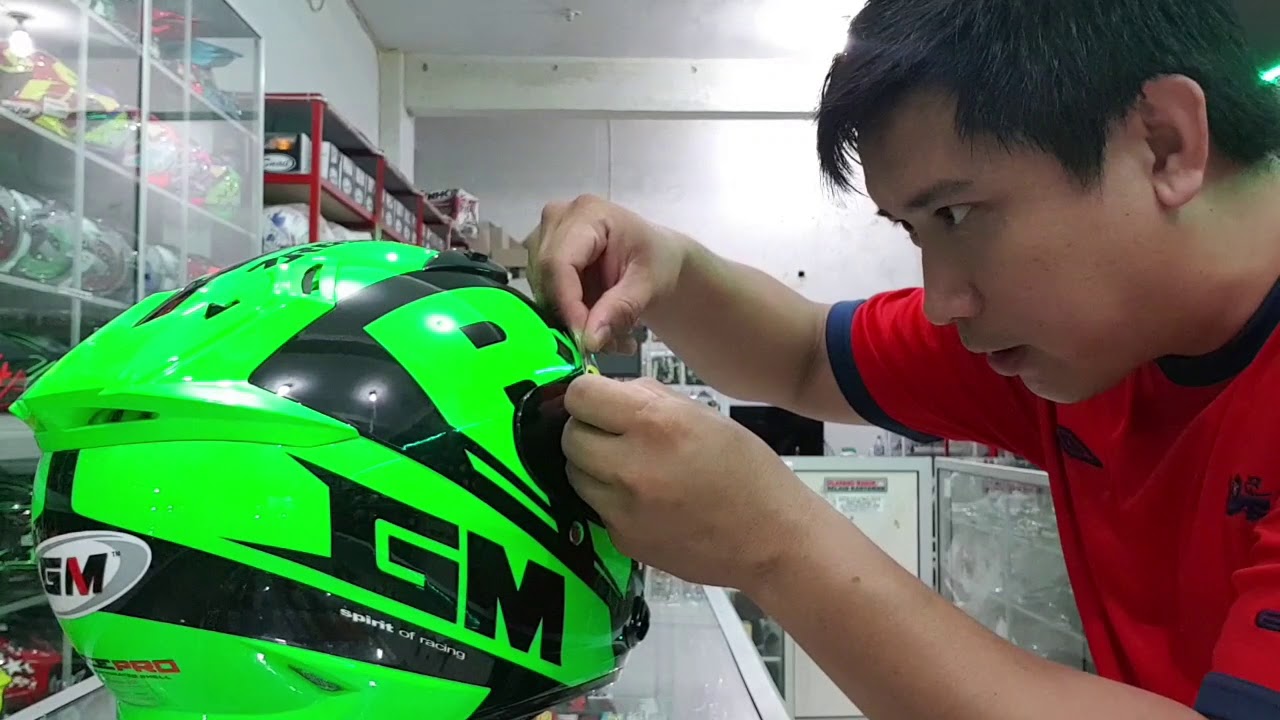  helm  GM Race Pro up stiker  rossy keren  abiz  YouTube