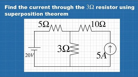 NETWORK THEORY SOLVED PROBLEM | FIND CURRENT IN A RESISTOR BY USING SUPERPOSITION THEOREM