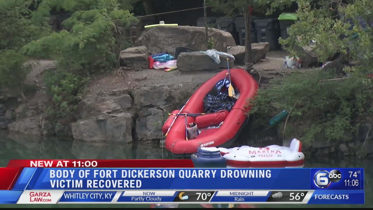 Body of Fort Dickerson Quarry drowning victim recovered