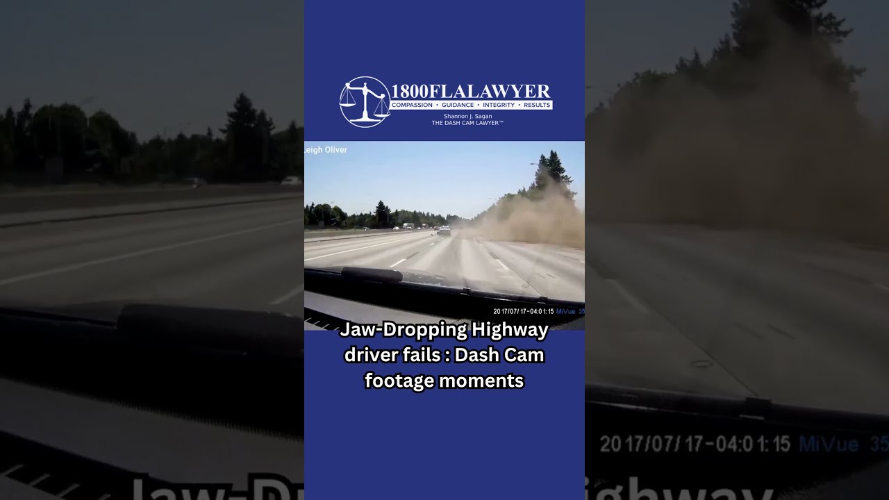 Jaw Dropping Highway Driver Fails Dash Cam Footage Moments