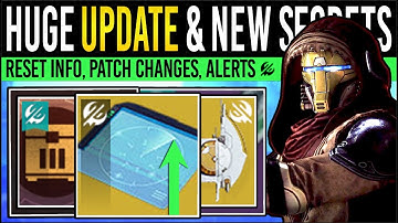 Destiny 2: NEW FACTION SECRETS & CONTENT UPDATE! Patch INFO, New Alerts, Shipments & Dungeon (9 Dec)