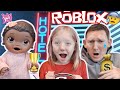 BABY ALIVE PLAYS ROBLOX with THE GOLFER! ESCAPE the HOTEL! The Lilly and Mommy Show! FUNNY KIDS SKIT