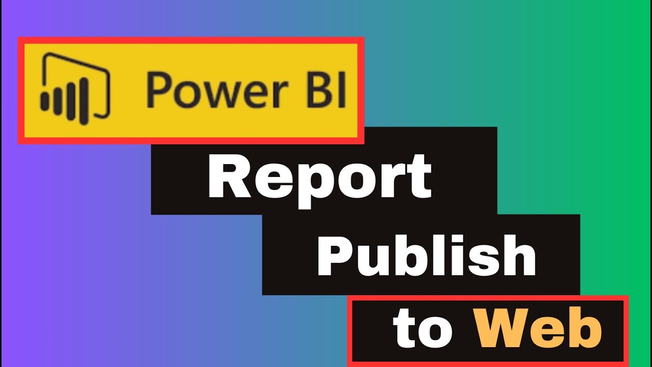 Power BI report publish to web - YouTube