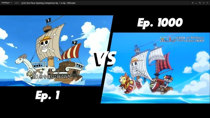 ONE PIECE Opening 1 We Are - Episode 1000 Comparison 